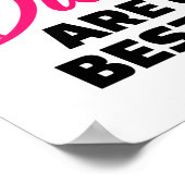 Diamonds are girl's best friend poster (Ecke)