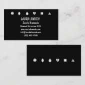 Diamonds-Black Visitenkarte (Vorne/Hinten)