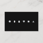 Diamonds-Black Visitenkarte (Rückseite)