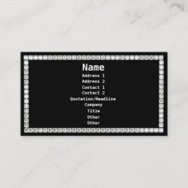 Diamonds-Black Visitenkarte