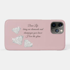 Diamonds & Champagne Quote – Dear Life Edition Case-Mate iPhone Hülle
