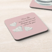 Diamonds & Champagne Quote – Dear Life Edition Getränkeuntersetzer (Linke Seite)