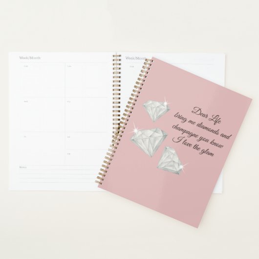Diamonds & Champagne Quote – Dear Life Edition Planer (Anzeige)