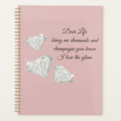 Diamonds & Champagne Quote – Dear Life Edition Planer (Vorderseite)