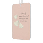 Diamonds & Champagne Zitat – Dear Life Edition Autolufterfrischer (Links)