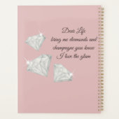 Diamonds & Champagne Zitat – Dear Life Edition Planer (Rückseite)