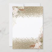  Diamonds Eiffel Tower Bow Flowers Bridal Shower  Einladung (Rückseite)