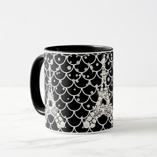 Diamonds Eiffel Tower Tasse (Vorderseite Links)