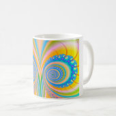 Diamonds Fraktal von Shirley Taylor Kaffeetasse (VorderseiteRechts)