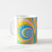 Diamonds Fraktal von Shirley Taylor Kaffeetasse (Vorderseite Links)