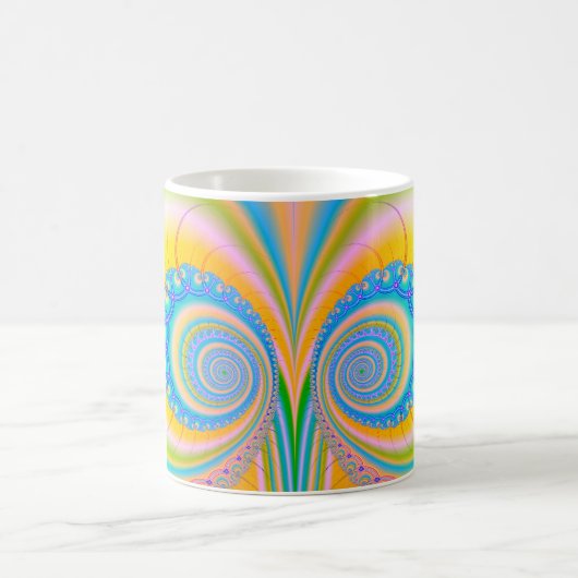 Diamonds Fraktal von Shirley Taylor Kaffeetasse (Mittel)
