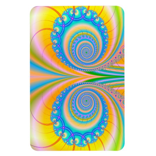 Diamonds Fraktal von Shirley Taylor Magnet (Vertikal)