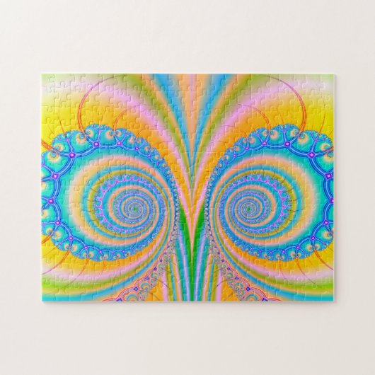 Diamonds Fraktal von Shirley Taylor Puzzle (Horizontal)