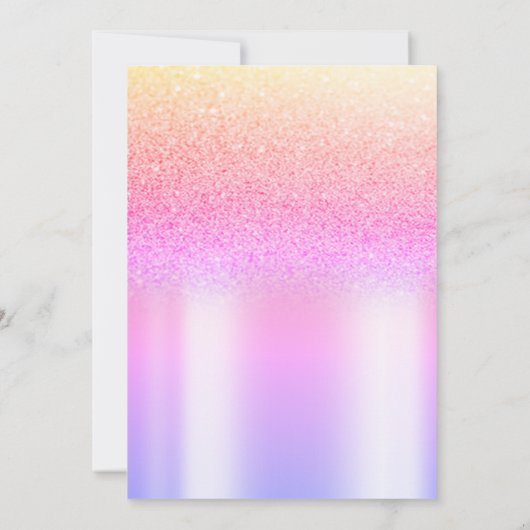 Diamonds Frame Grad Cap Ombre Graduation Party Einladung (Rückseite)