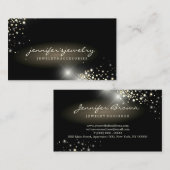 Diamonds Gold Luxes leuchtende Schmuckstücke Visitenkarte (Vorne/Hinten)