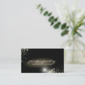 Diamonds Gold Luxes leuchtende Schmuckstücke Visitenkarte (Stehend Vorderseite)