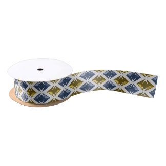 DIAMONDS goldblau Satinband