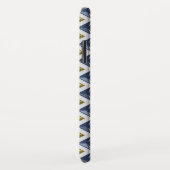 DIAMONDS Golden Blue Gems Individuelle Name Case-Mate iPhone Hülle (Hinten/Rechts)