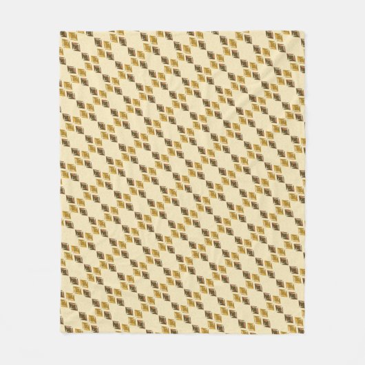 DIAMONDS golden Fleecedecke (Vorderseite)