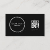 Diamonds Hair Salon Hair Extensions QR Code Visitenkarte (Vorderseite)