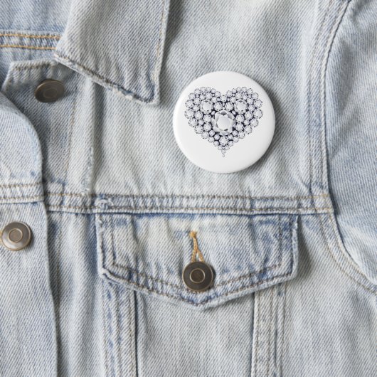 Diamonds Heart Gems Button (Beispiel)