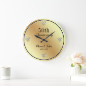 Diamonds Hearts Große Wanduhr (Zuhause)