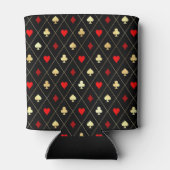 Diamonds Hearts Spades Clubs Playing Cards Muster Dosenkühler (Rückseite)