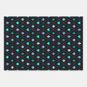 Diamonds Hearts Spades Clubs Playing Cards Muster Geschenkpapier Set (Vorderseite)