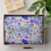 Diamonds in watercolor custom background seidenpapier (Geschenk)