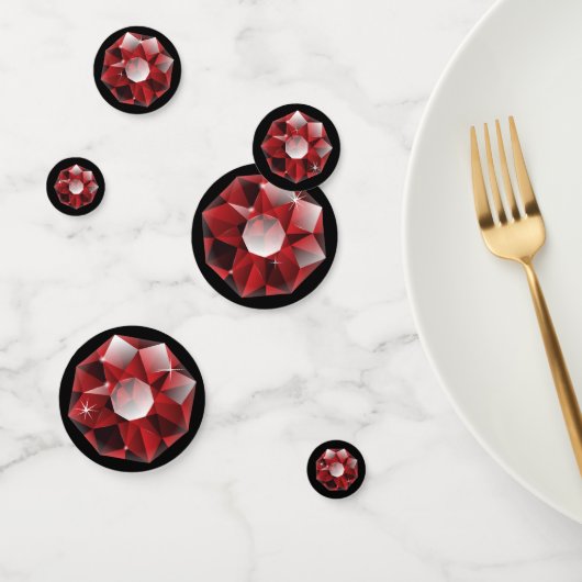 Diamonds Kristall Red Ruby Confetti Konfetti (Gruppe)