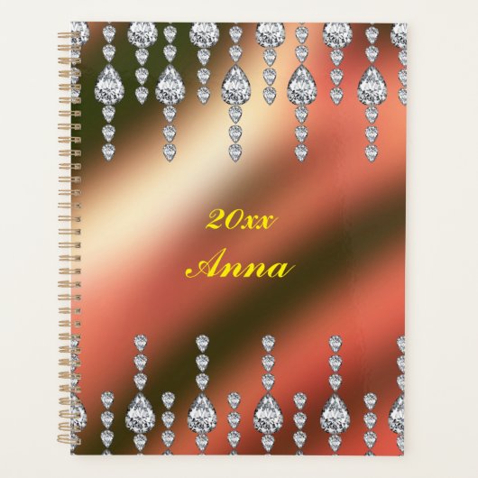 Diamonds Kupfer Satin Custom Plane Planer (Vorderseite)