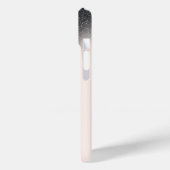 Diamonds Lips Glitzer Ombre Rose Gold Case-Mate iPhone Hülle (Rückseite / Links)