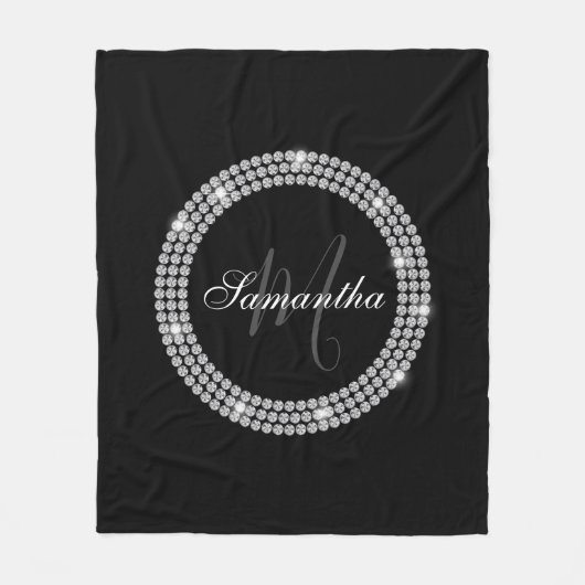 Diamonds Monogram Fleecedecke (Vorderseite)