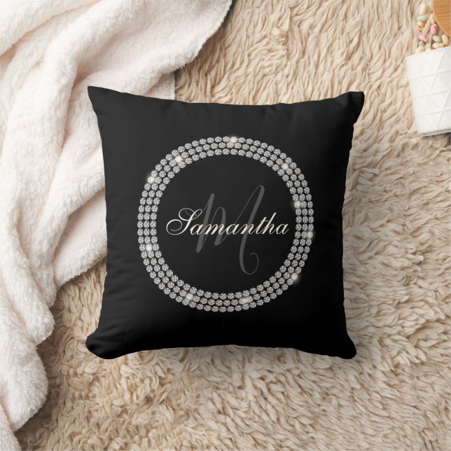 Diamonds Monogram Kissen (Decke)