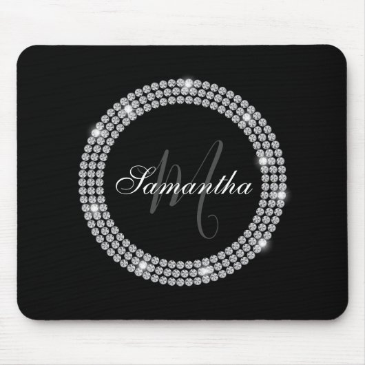 Diamonds Monogram Mousepad (Vorne)