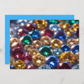 Diamonds Of Many Colors Einladung (Vorne/Hinten)