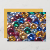 Diamonds Of Many Colors Postkarte (Vorne/Hinten)