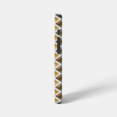 Diamonds Pattern Geometric Golden Gemis iPhone Hülle (Linke Seite)