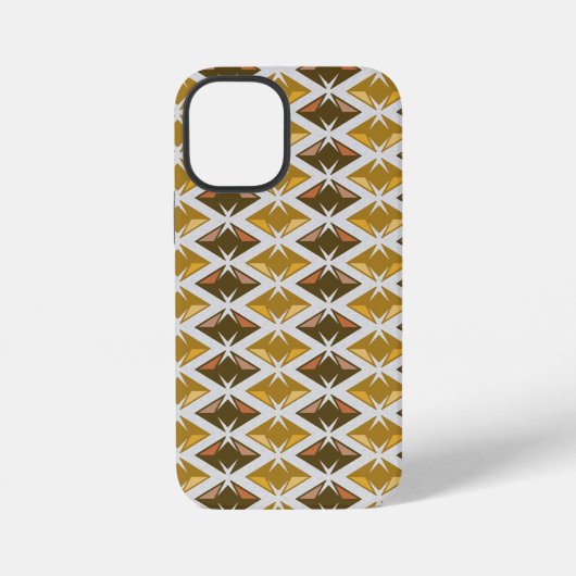 Diamonds Pattern Geometric Golden Gemis iPhone Hülle (Rückseite)