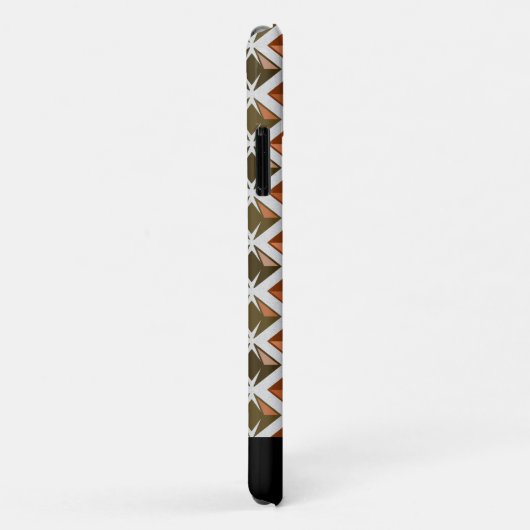 Diamonds Pattern Geometrische rote Gemische irgend Case-Mate iPhone Hülle (Hinten/Rechts)