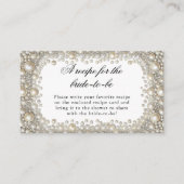 Diamonds Pearls Bridal Duschrei Rezept für die Bra Begleitkarte (Vorderseite)