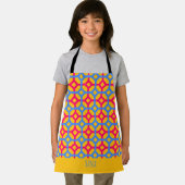 Diamonds Pink Blue Minimal Muster Schürze (Insitu)