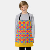 Diamonds Pink Blue Minimal Muster Schürze (Getragen)