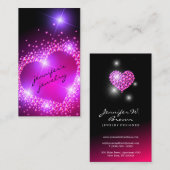 Diamonds Pink Visitenkarte (Vorne/Hinten)