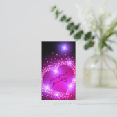 Diamonds Pink Visitenkarte (Stehend Vorderseite)