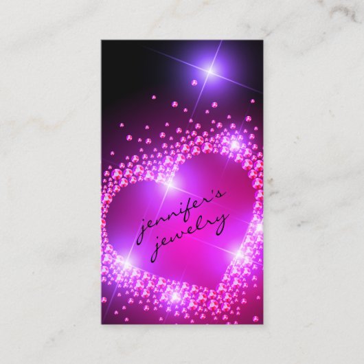 Diamonds Pink Visitenkarte (Vorderseite)