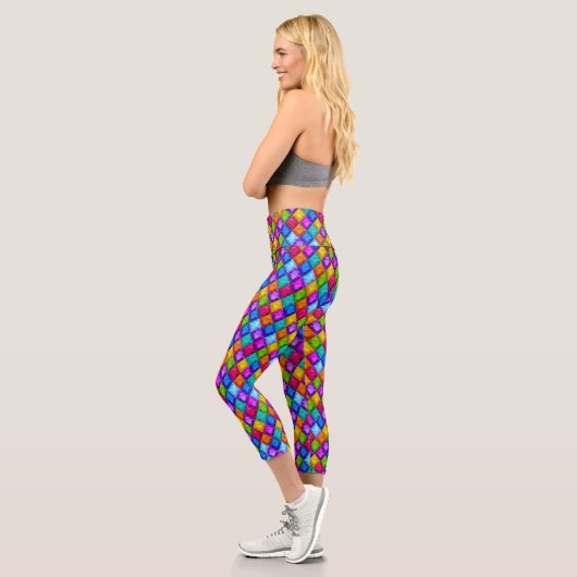 Diamonds Pop Fashion Capris Leggings (Links)