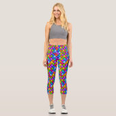 Diamonds Pop Fashion Capris Leggings (Vorderseite)