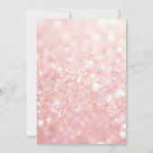 Diamonds Rose Gold Glitzern Chic Foto Sweet 16 Einladung (Rückseite)