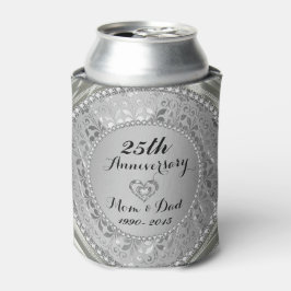 Diamonds & Silver 25th Wedding Anniversary Dosenkühler
